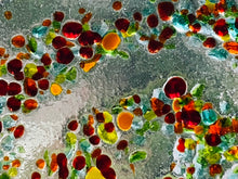 Fused Glass Sun Catcher - "Spiral Glaxy of Color"