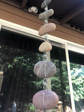 "Raining Rocks" - Hanging Stone Garden Sculpture - Yard Art
