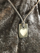 Trapazoid Basalt Carved Heart Focal Bead