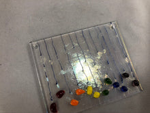 Fused Glass Sun Catcher - "Raining Rainbow"