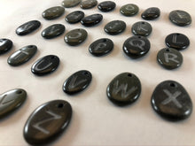 Monogram Initial Sand Carved Focal Bead