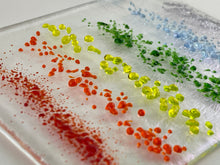 Fused Glass Sun Catcher - "Rainbow Speckles"