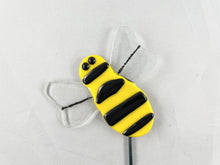 Bee Plant Stake - Fused Glass Garden Art