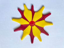 Starburst Flower Plant Stake - Fused Glass Garden Art