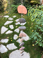 "Raining Rocks" - Hanging Stone Garden Sculpture - Yard Art
