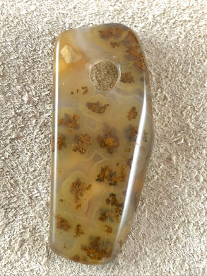 Turkish Plume Agate - Freefrom Focal Bead