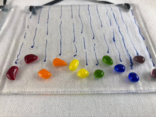 Fused Glass Sun Catcher - "Raining Rainbow"