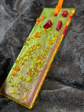Fused Glass Sun Catcher - "Streaming Amber Sun"