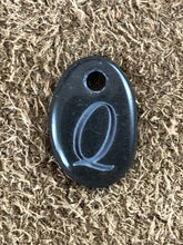 Monogram Initial Sand Carved Focal Bead