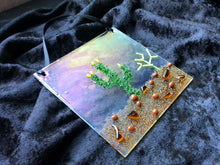 Fused Glass Sun Catcher - "Desert Southwest Cactus Landscape"