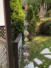 "Raining Rocks" - Hanging Stone Garden Sculpture - Yard Art