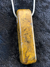 Golden Brown Maury Mountain Moss Agate - Rectangular Focal Bead