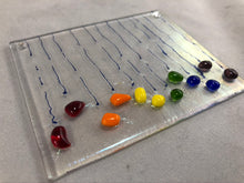Fused Glass Sun Catcher - "Raining Rainbow"