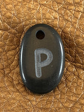 Monogram Initial Sand Carved Focal Bead