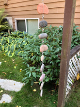 "Raining Rocks" - Hanging Stone Garden Sculpture - Yard Art