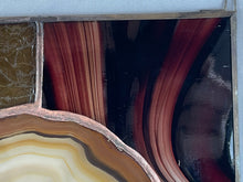 Large Stained Glass Brown Agate Sun Catcher