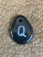 Monogram Initial Sand Carved Focal Bead