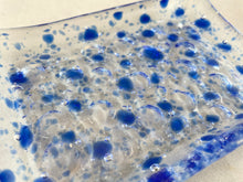 Fused Glass Soap Dish - "Ocean Bubbles"