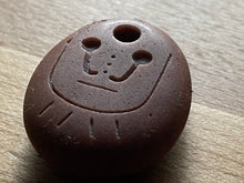 "Tribal Warrior" - Sand Carved Stone Focal Bead