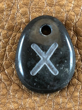 Monogram Initial Sand Carved Focal Bead