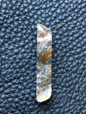 Rutilated Quartz Focal Bead