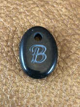 Monogram Initial Sand Carved Focal Bead