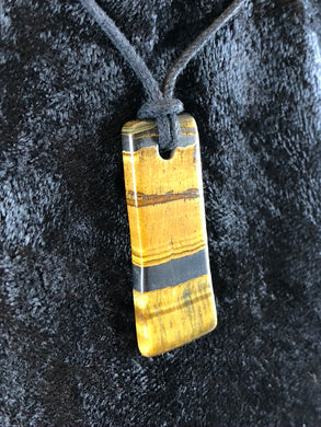 Rectangular Tiger's Eye Focal Bead
