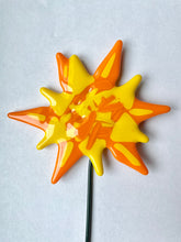 Starburst Sun Plant Stake - Fused Glass Garden Art