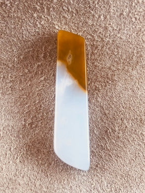 Polka Dot Agate - Trapazoid Focal Bead