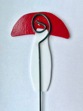 Large Colorful Mushroom (Amanita muscaria) Plant Stake - Fused Glass Garden Art