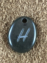 Monogram Initial Sand Carved Focal Bead