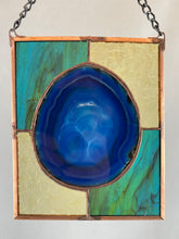 Stained Glass Brazilian Agate Sun Catcher - Medium
