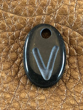 Monogram Initial Sand Carved Focal Bead Sterling Silver Necklace