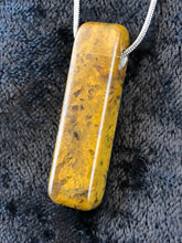 Golden Brown Maury Mountain Moss Agate - Rectangular Focal Bead