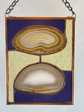 Stained Glass Double Brazilian Agate Sun Catcher - Meadium