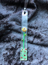 Fused Glass Sun Catcher - "Small Lone Flower"