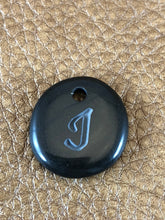 Monogram Initial Sand Carved Focal Bead