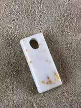 Polka Dot Agate - Rectangular Focal Bead