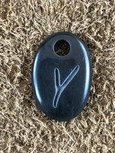 Monogram Initial Sand Carved Focal Bead Sterling Silver Necklace