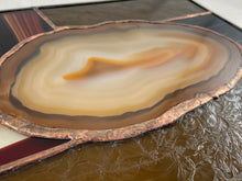 Large Stained Glass Brown Agate Sun Catcher