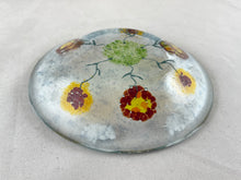 Medium Fused Glass Bowl - "Spring Flowers"