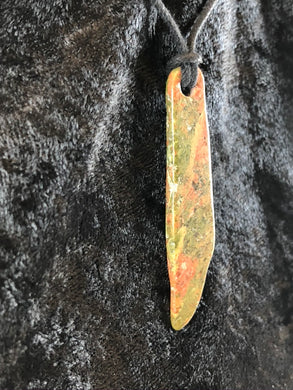 Freeform Unakite Focal Bead