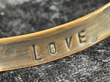 Hand Hammered Distressed "LOVE" Copper Bracelet