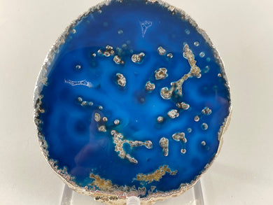 Large Gold Trimmed Brazilian Agate Slice