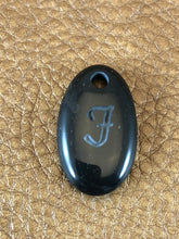 Monogram Initial Sand Carved Focal Bead