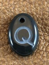 Monogram Initial Sand Carved Focal Bead