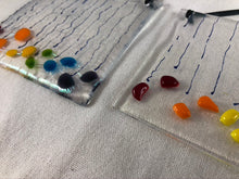 Fused Glass Sun Catcher - "Raining Rainbow"
