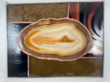 Large Stained Glass Brown Agate Sun Catcher