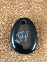 Monogram Initial Sand Carved Focal Bead
