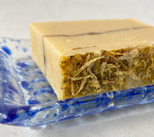 Fused Glass Soap Dish - "Ocean Bubbles"